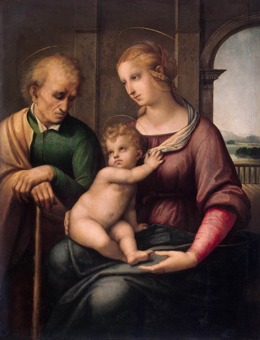 Madonna with Beardless St Joseph