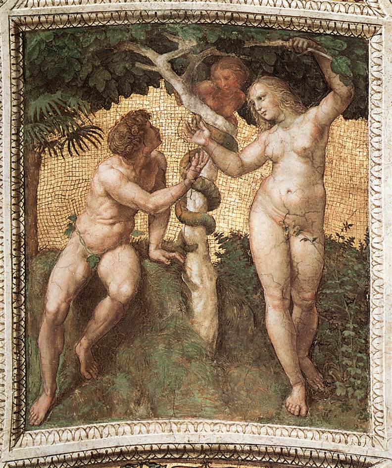 Adam and Eve (ceiling panel)