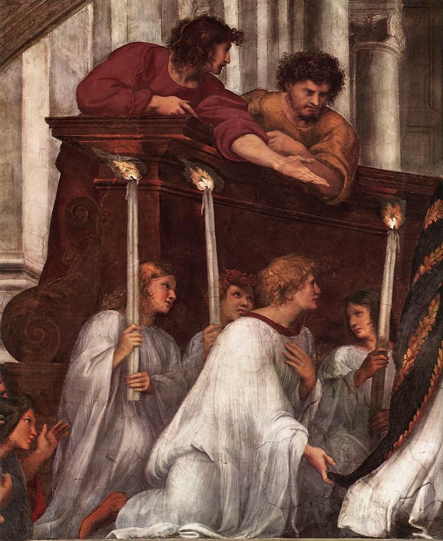 The Mass at Bolsena (detail)