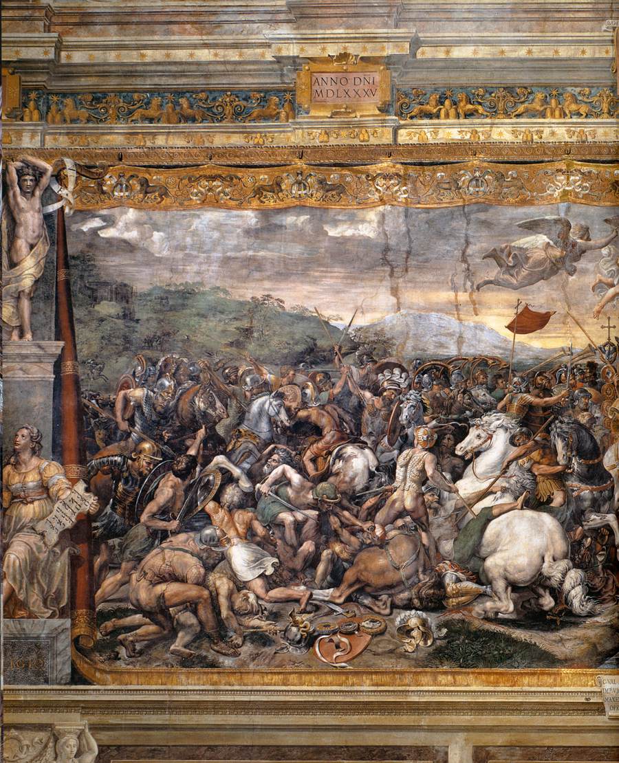 The Battle at Pons Milvius (detail)