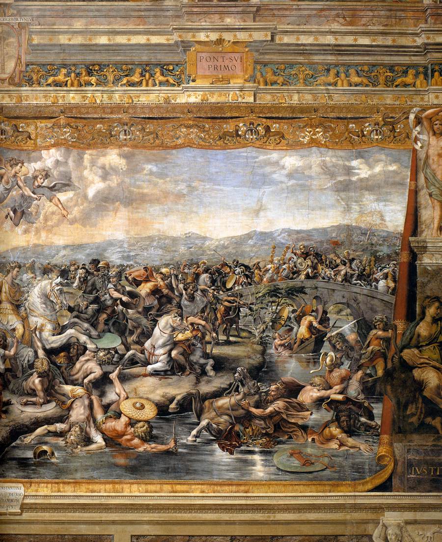 The Battle at Pons Milvius (detail)