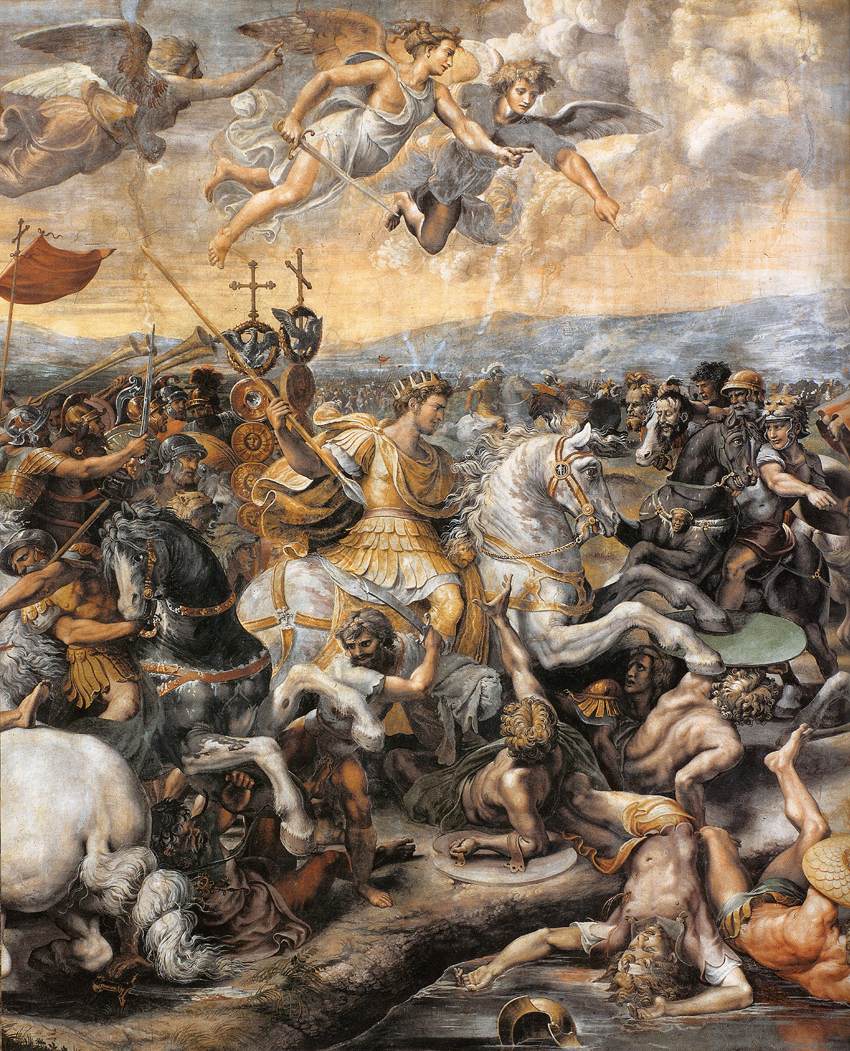The Battle at Pons Milvius (detail)