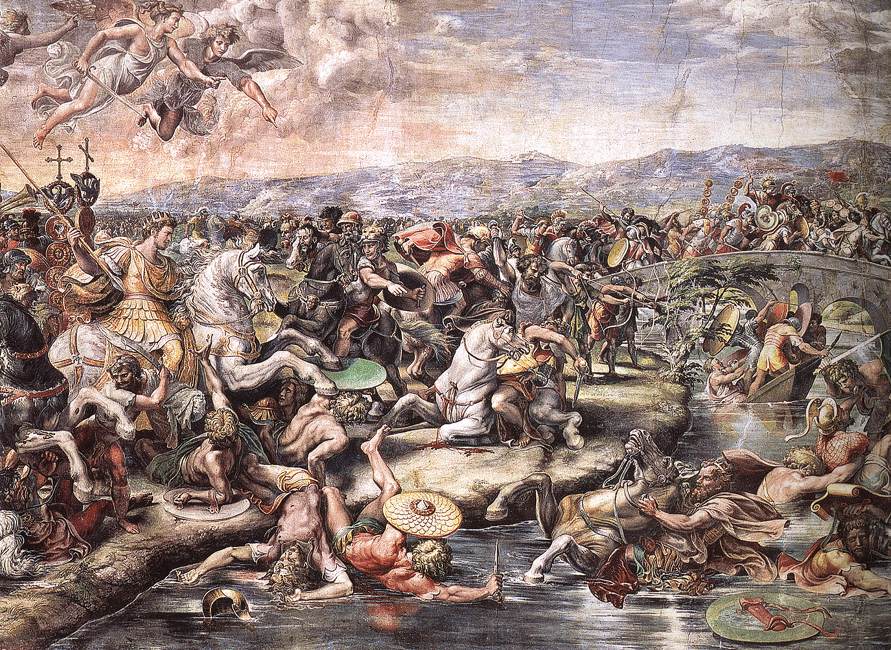 The Battle at Pons Milvius (detail)