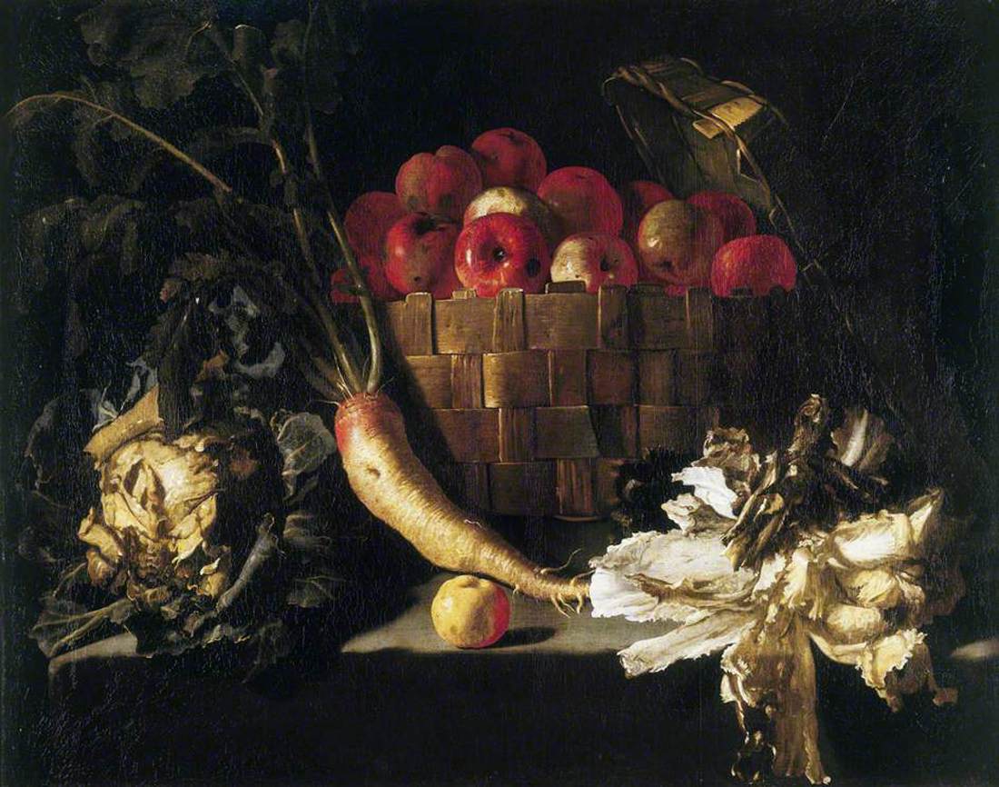 Still-Life with Apples, Cabbage, Parsnip and Lettuce