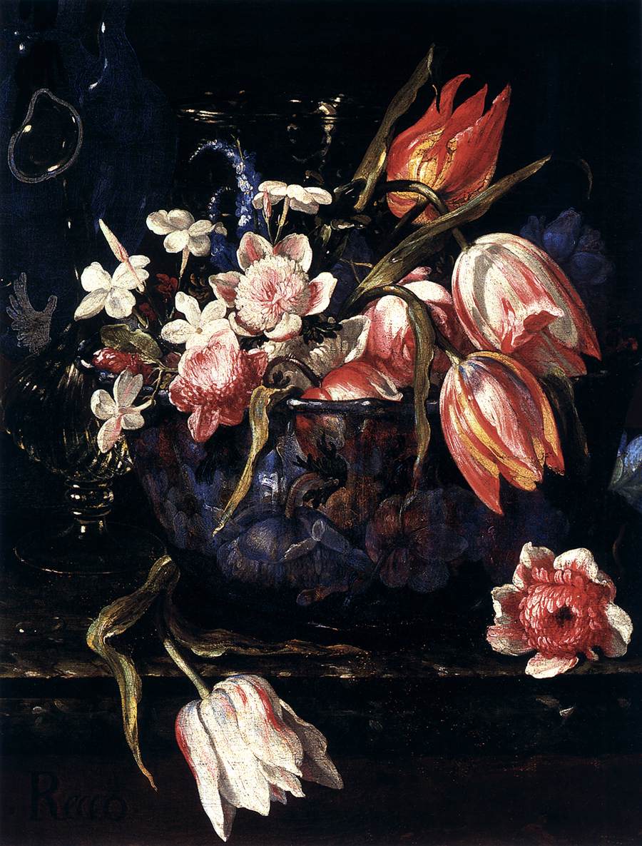 Glassware on a Marble Table (detail)