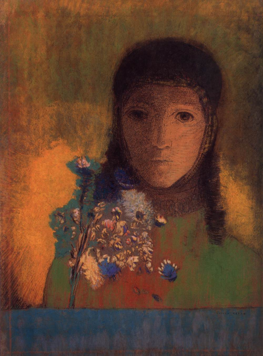 Woman with Wild Flowers