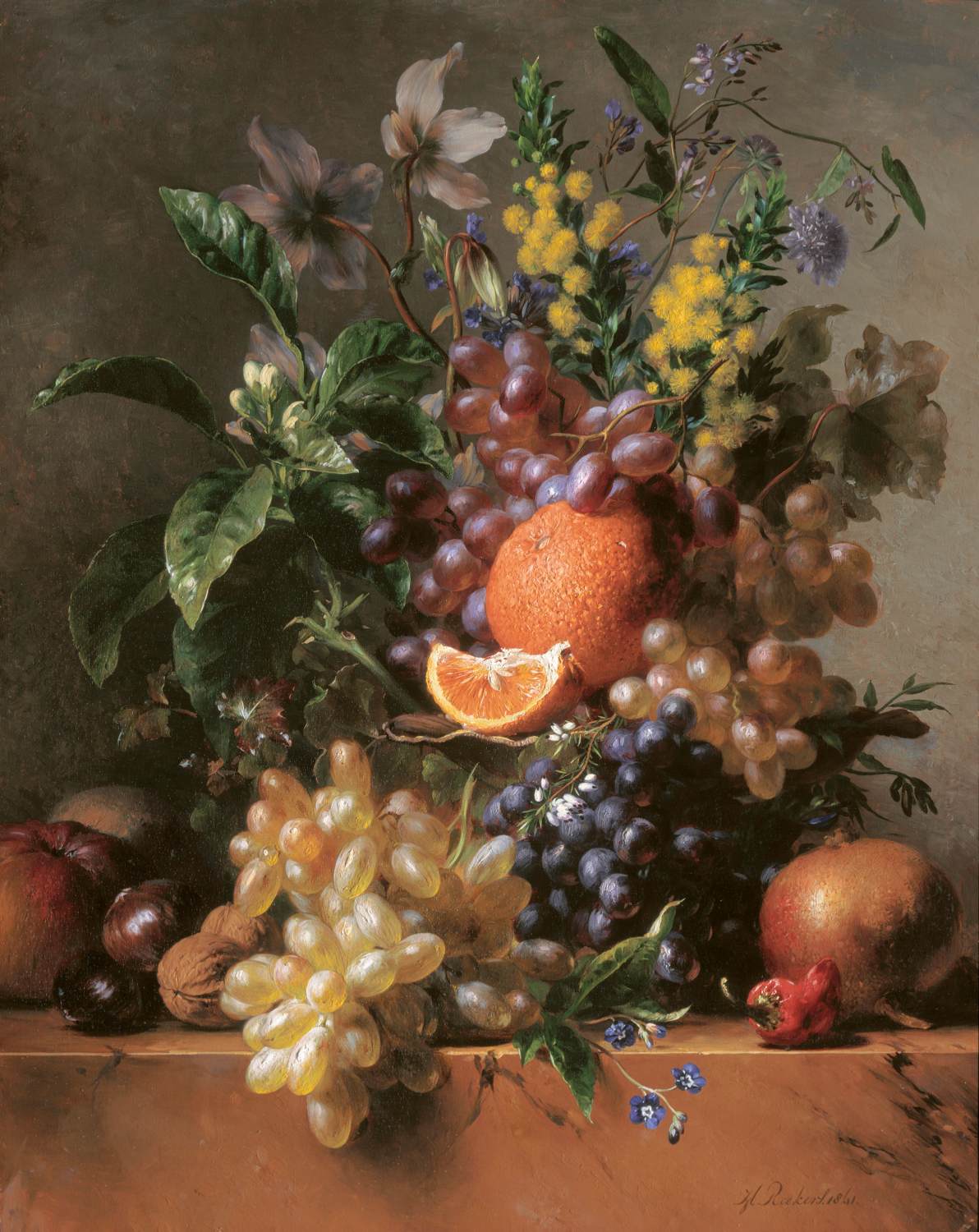 Still-Life with Flowers and Fruit