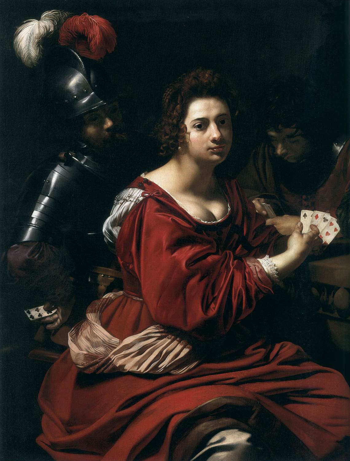 Cardsharps and Fortune Teller (detail)