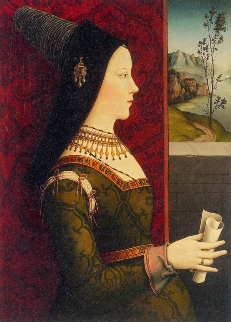 Mary of Burgundy, Half-Length in Profile