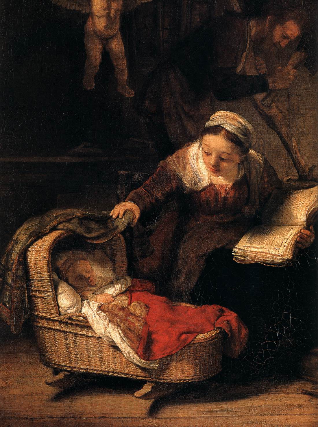 The Holy Family with Angels (detail)