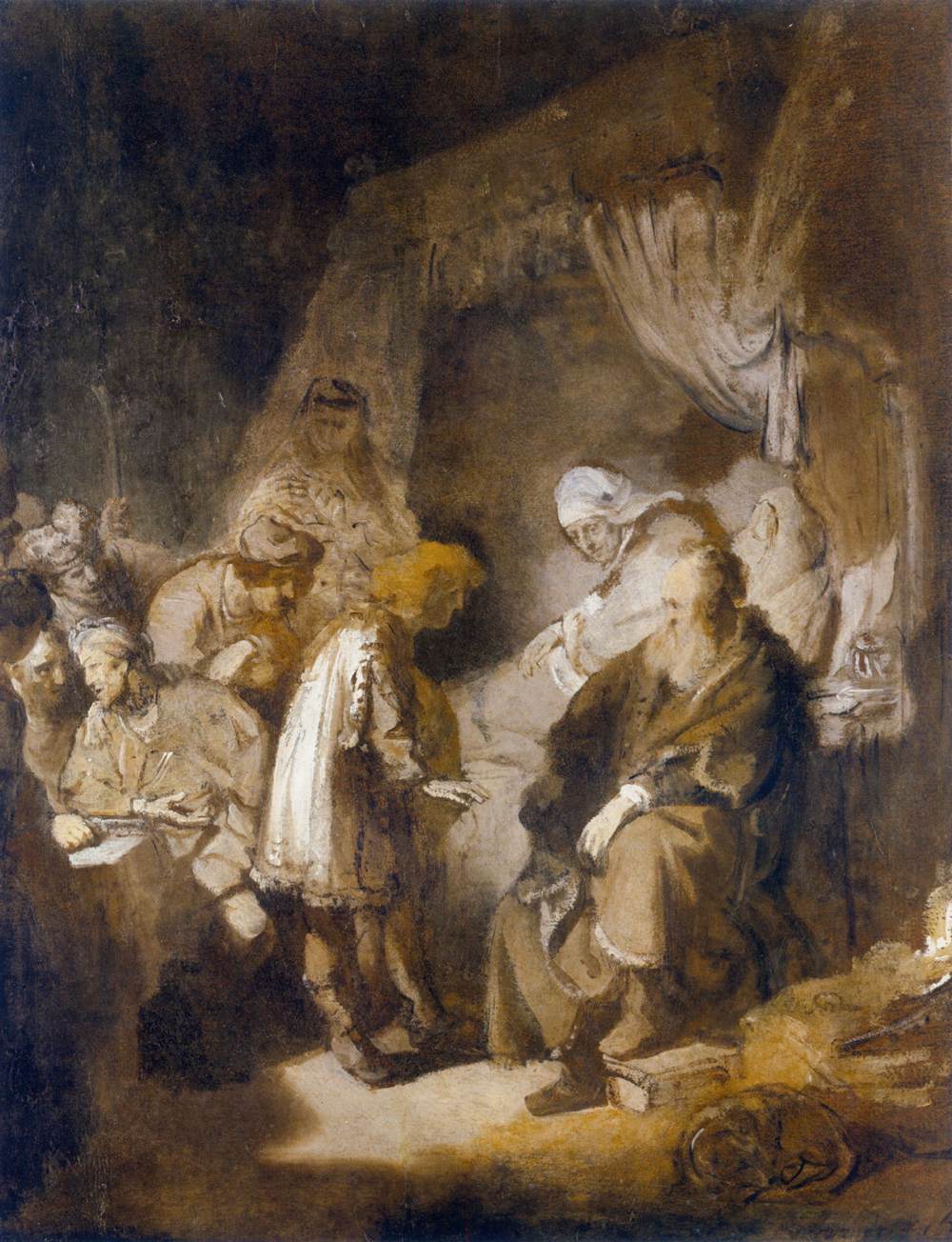 Joseph Telling his Dreams to his Parents and Brothers