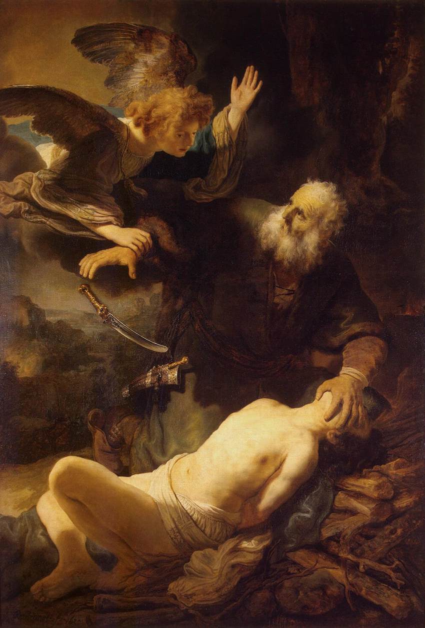 The Angel Stopping Abraham from Sacrificing Isaac