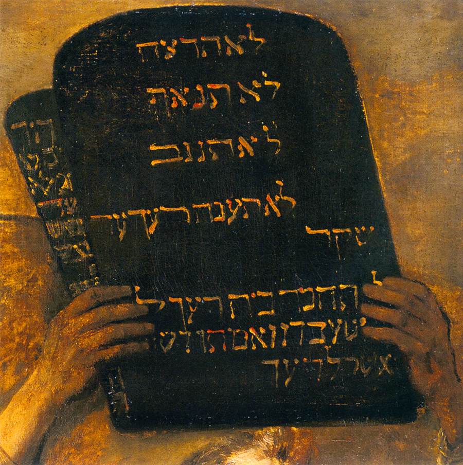 Moses Smashing the Tablets of the Law (detail)