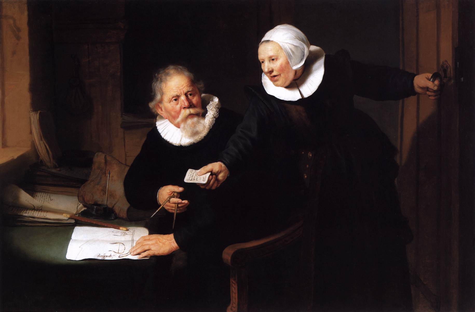 Jan Rijcksen and His Wife, Griet Jans