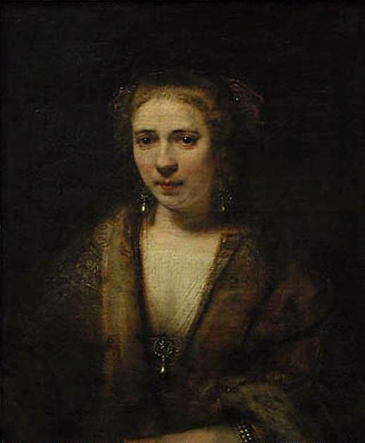Portrait of Hendrickje Stoffels with a Velvet Beret