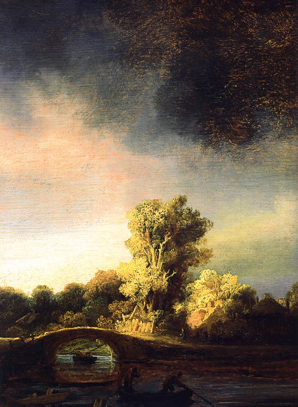 Landscape with a Stone Bridge (detail)