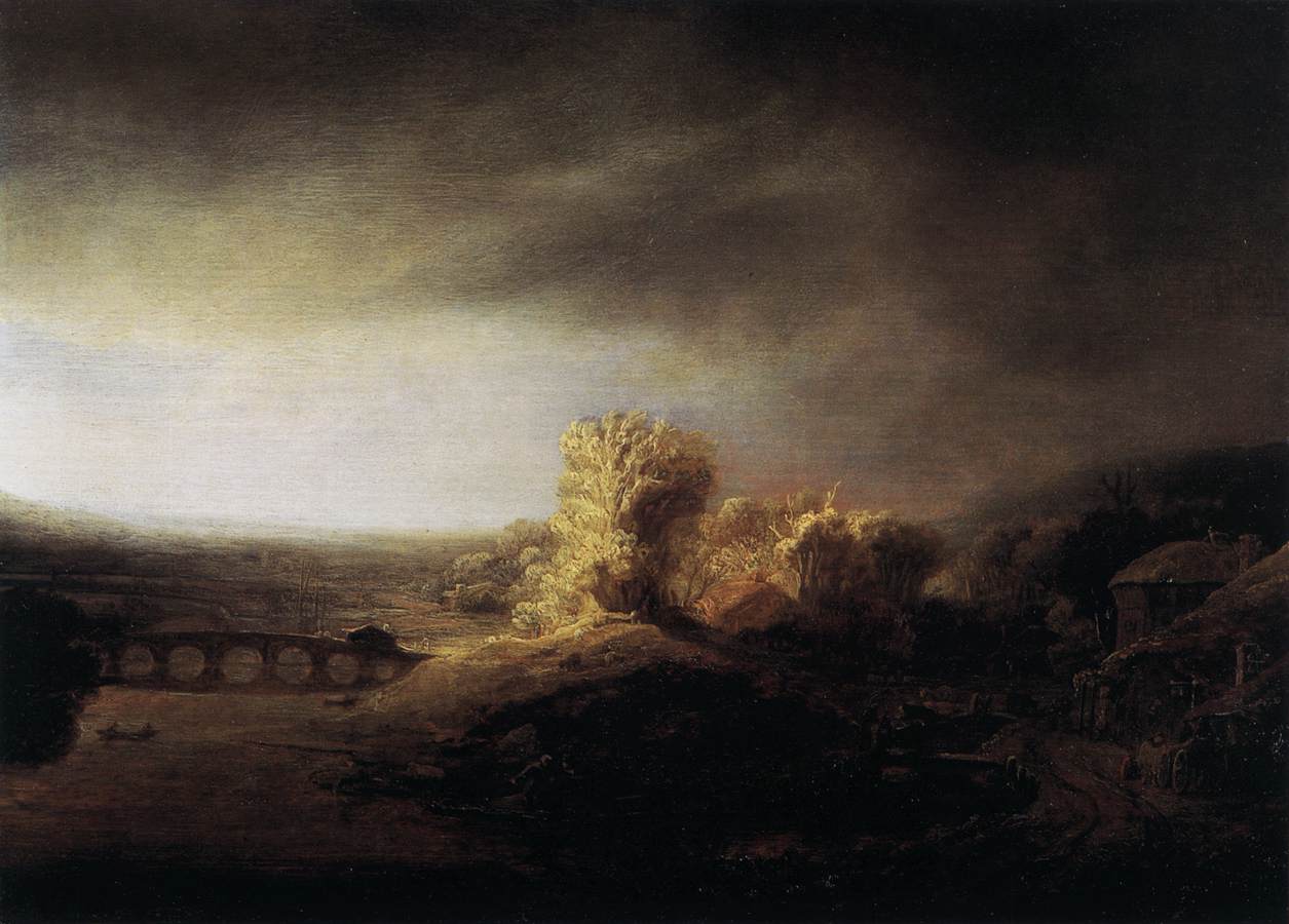 Landscape with a Seven-Arched Bridge