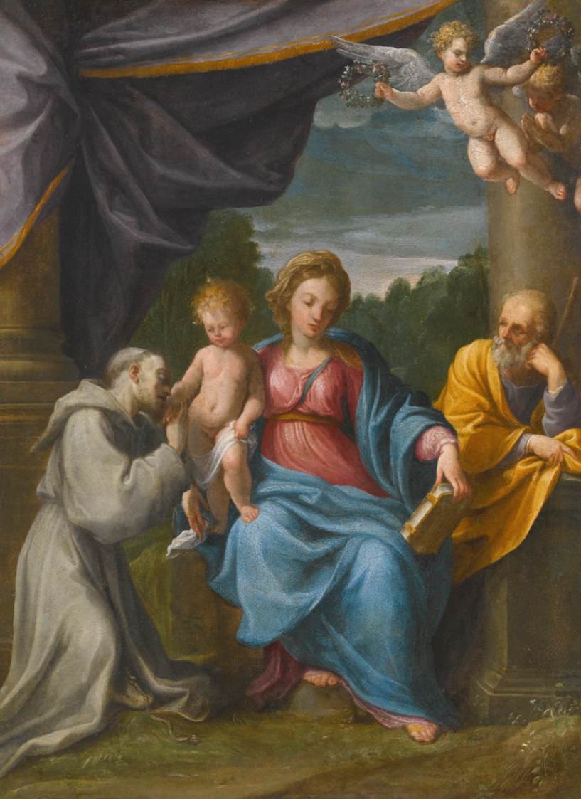 Holy Family with Saint Francis