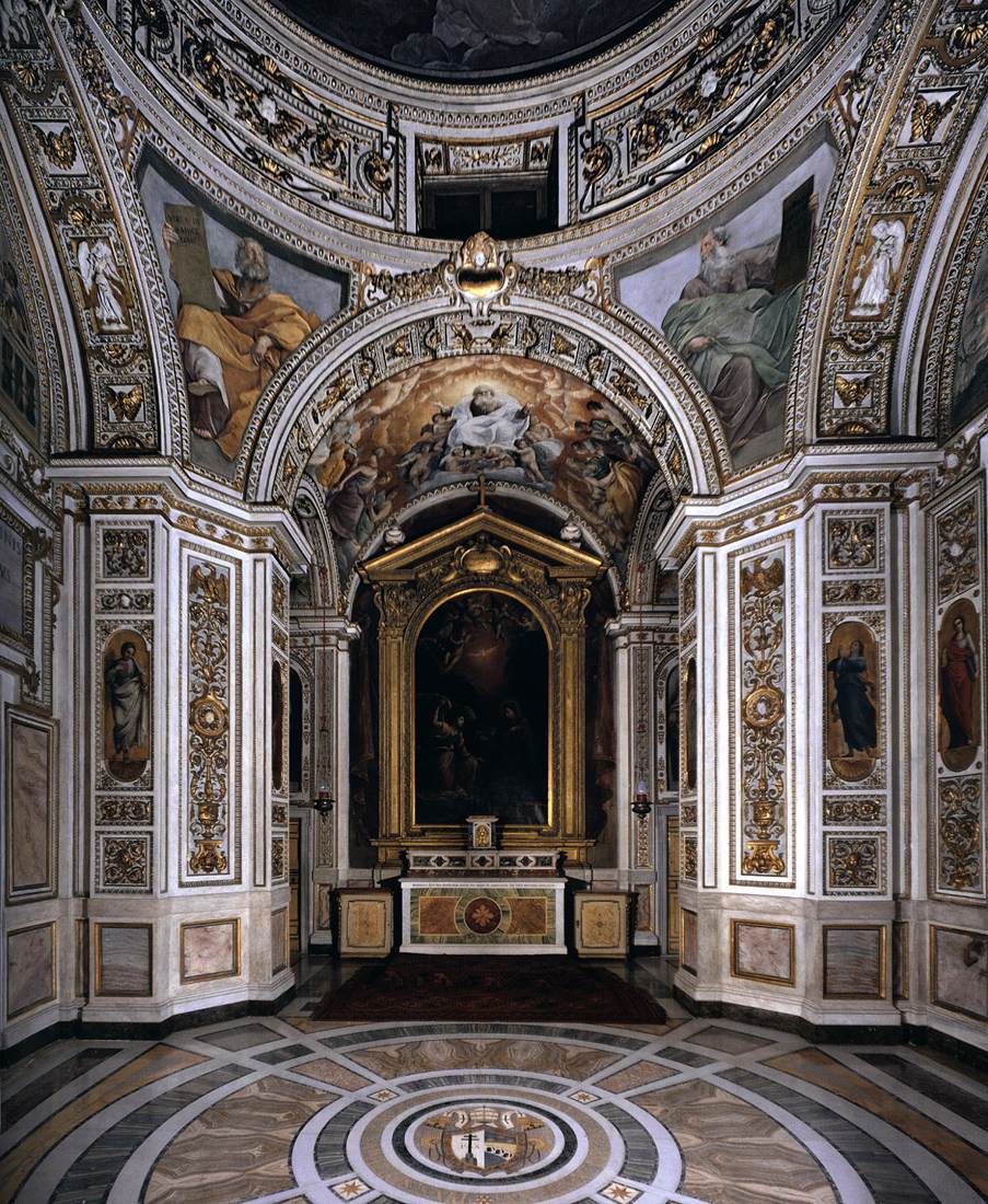 Interior view looking toward the choir