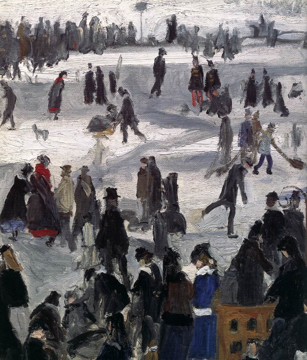Skaters in the Bois de Boulogne (detail)