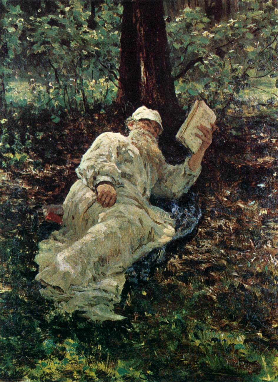 Tolstoy Resting in the Woods