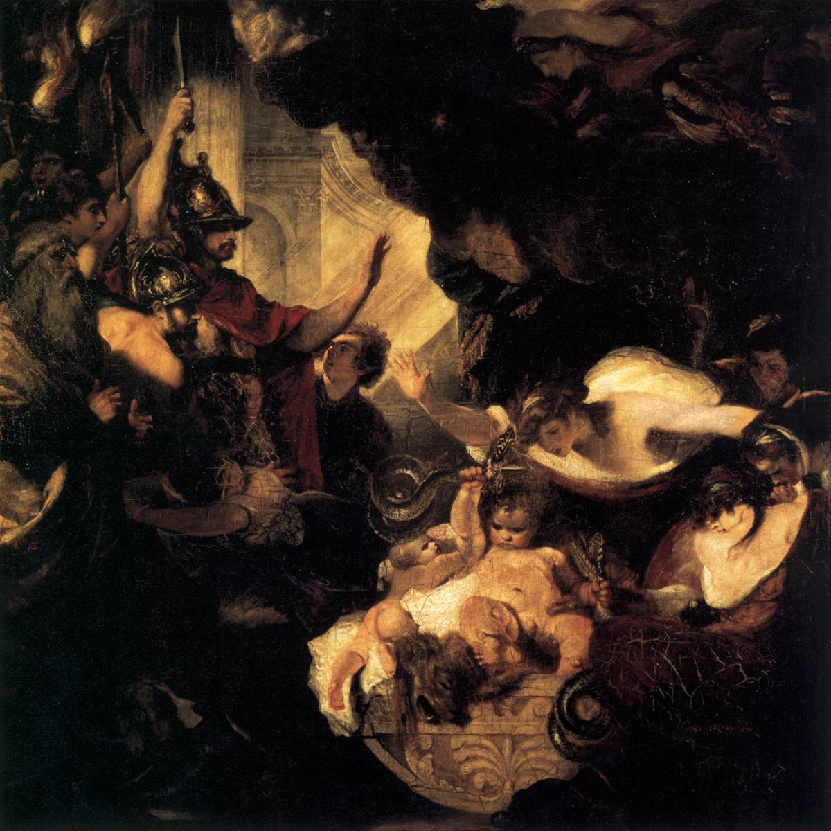 The Infant Hercules Strangling the Serpents