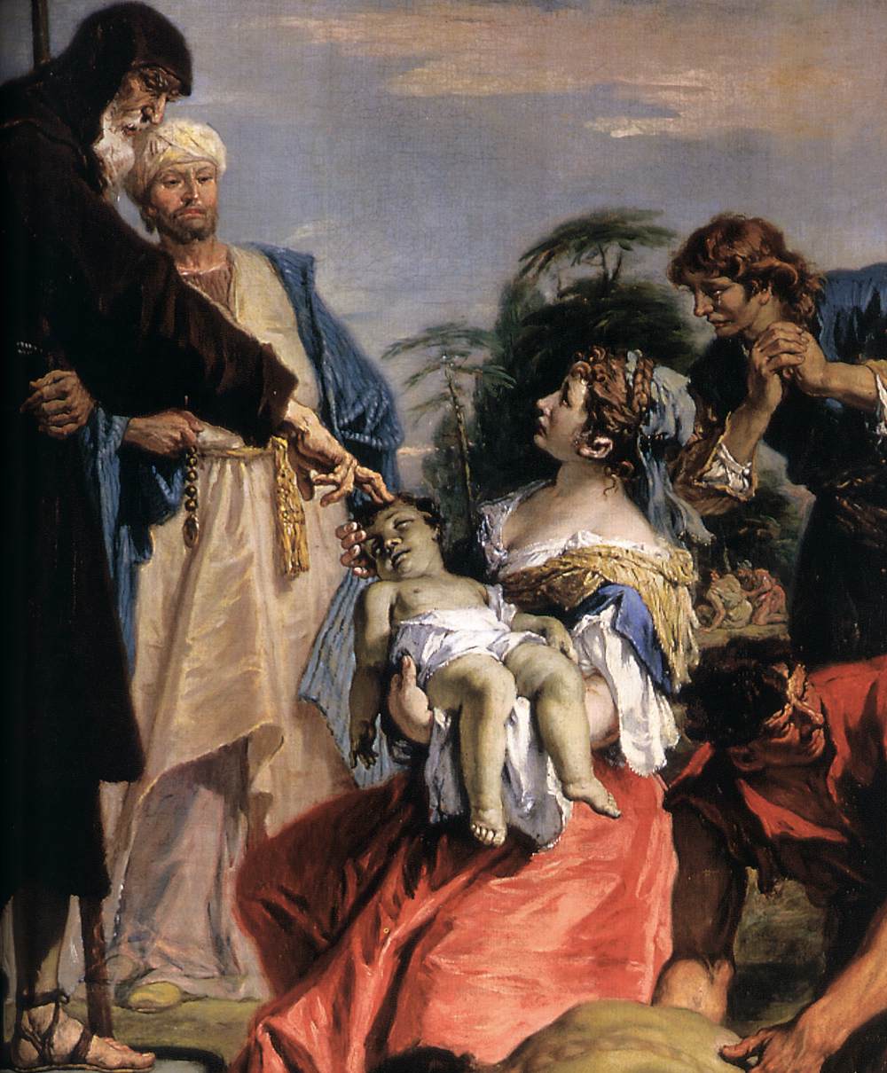 St Francis of Paola Resuscitating a Dead Child (detail)