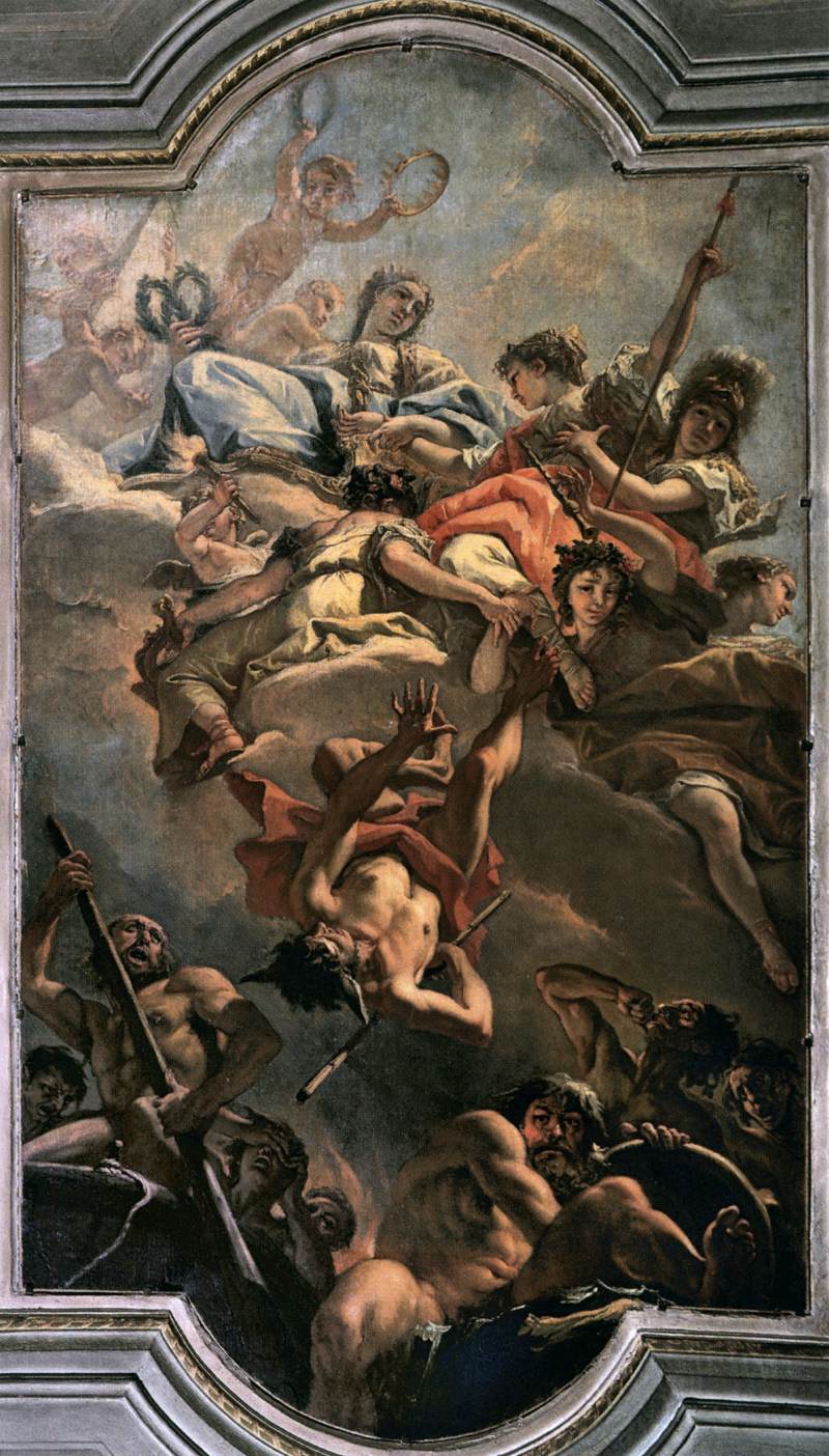 Amor Virtutis Casts Ignorantia down into Orcus