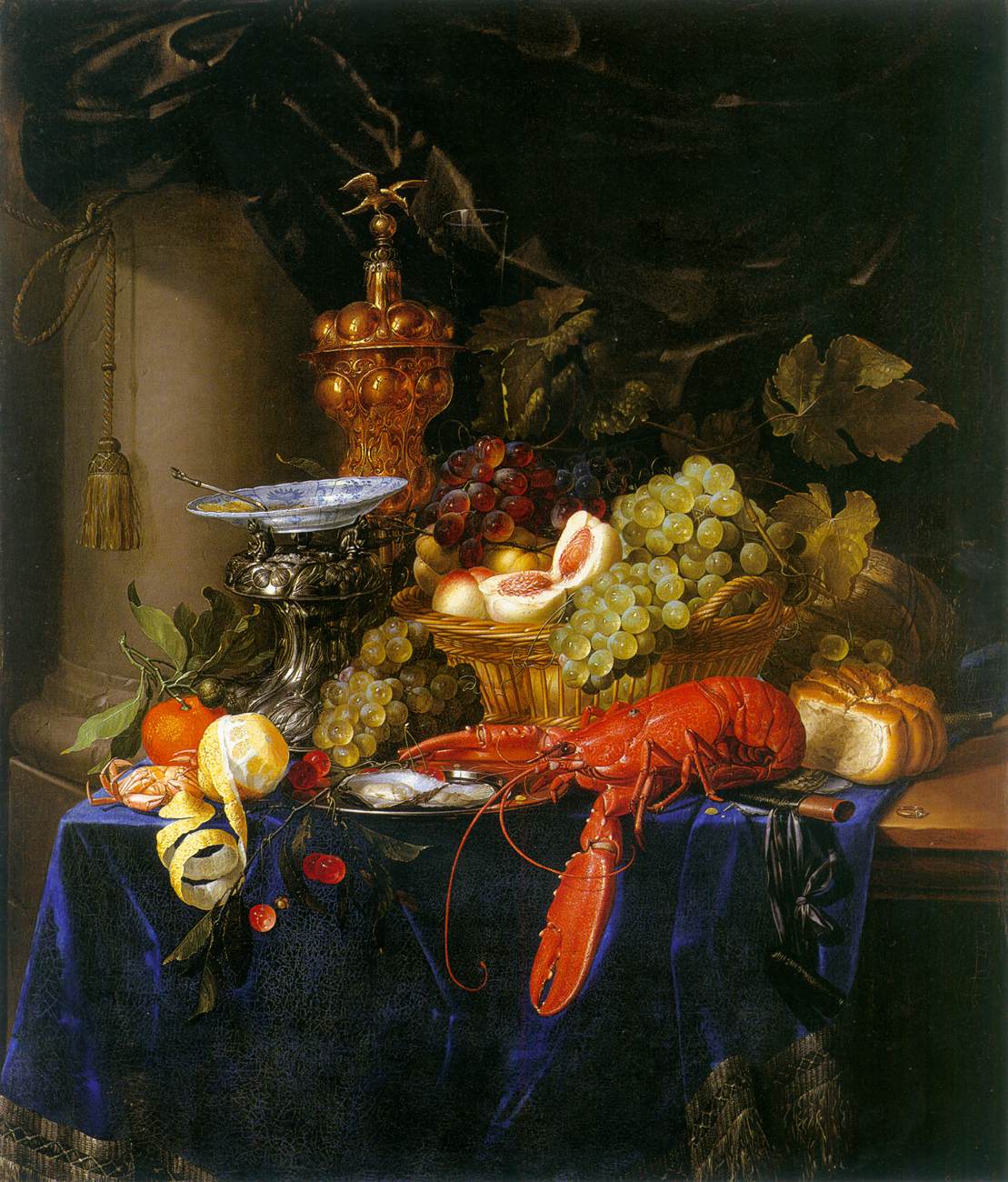 Still-Life with Fruit, a Lobster and a Silver-gilt Cup