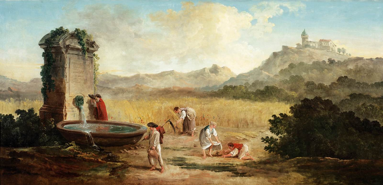 Summer: Harvest in the Roman Countryside