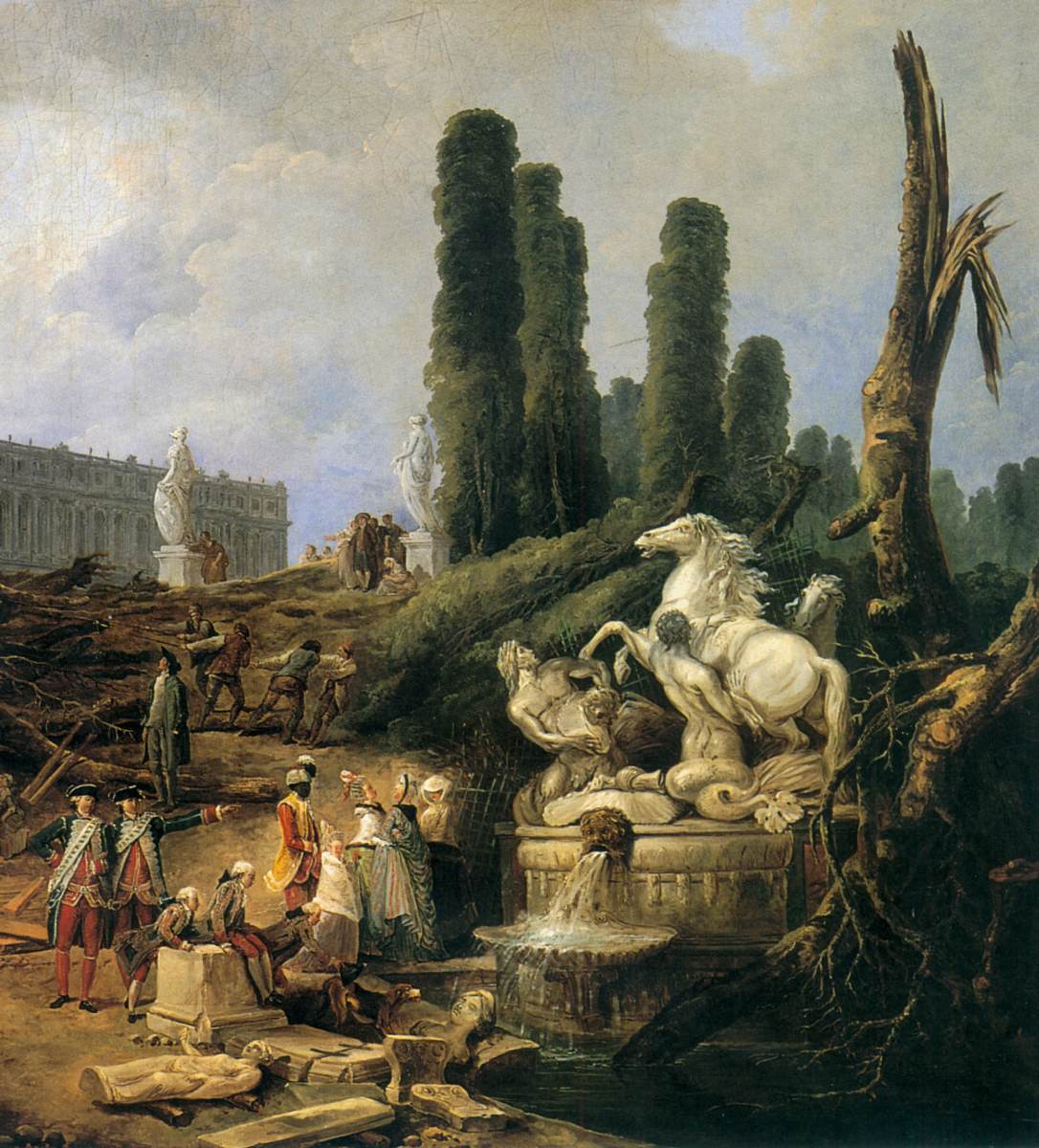 The Grove and Bath of Apollo (detail)