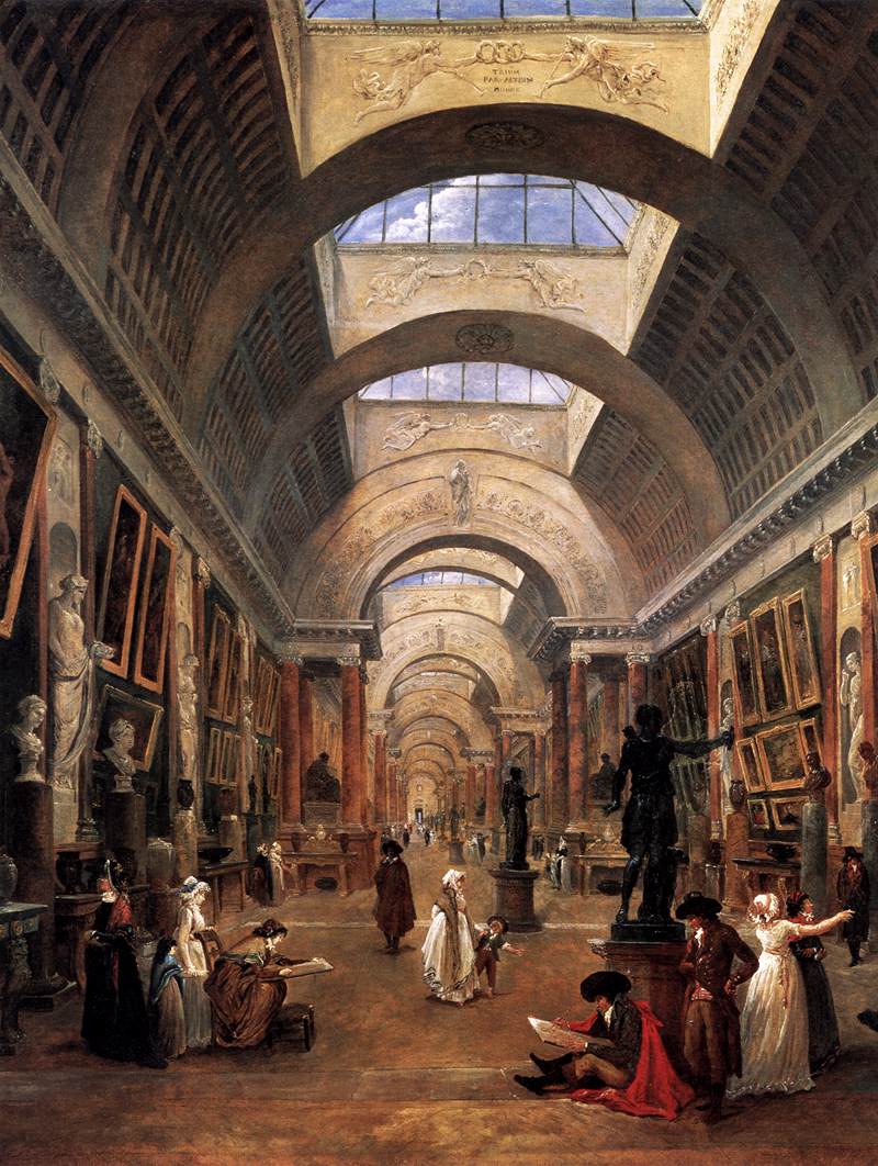 Design for the Grande Galerie in the Louvre (detail)