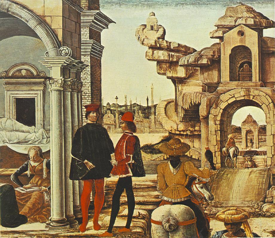 Griffoni Polyptych: Predella (detail)