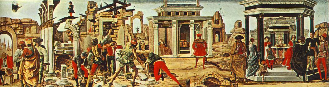 Griffoni Polyptych: Predella (right view)