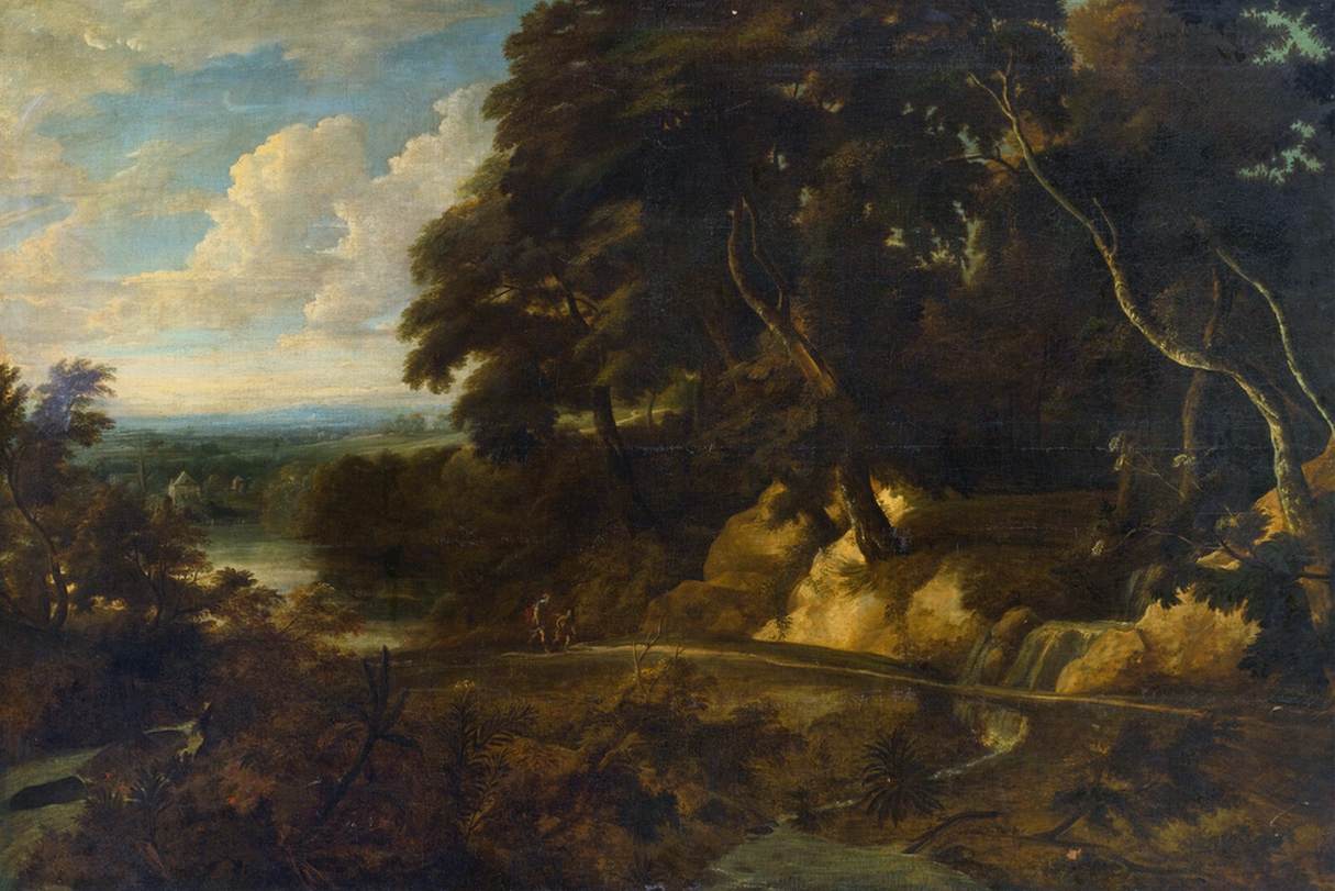 An Extensive Landscape with Figures along a Path