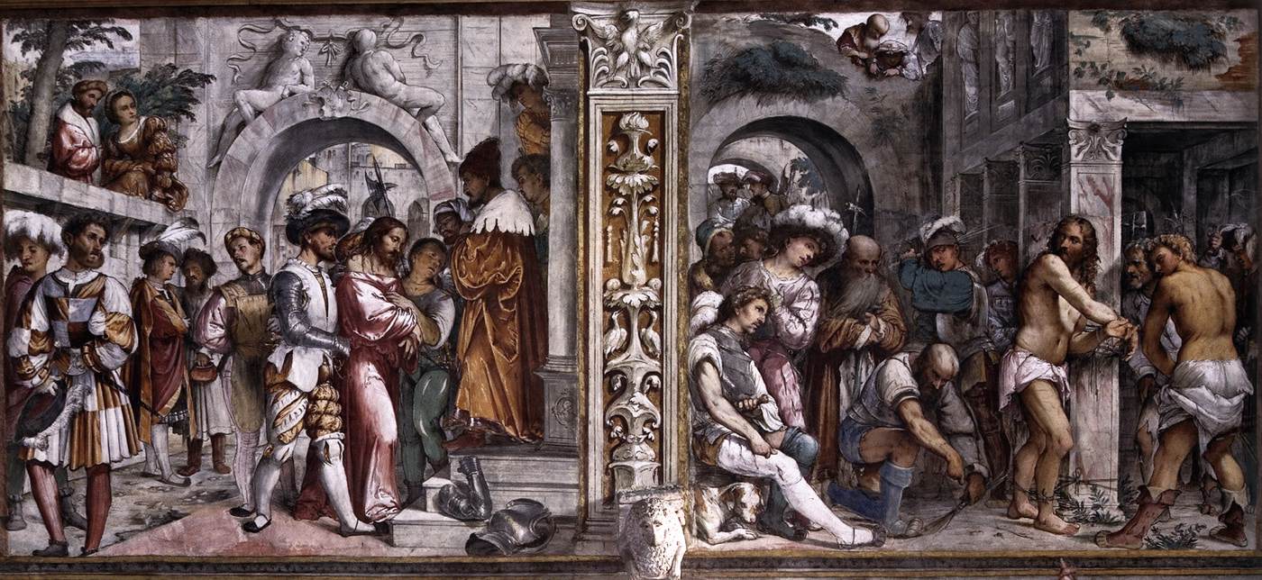 Christ before Pilate, and Flagellation of Christ