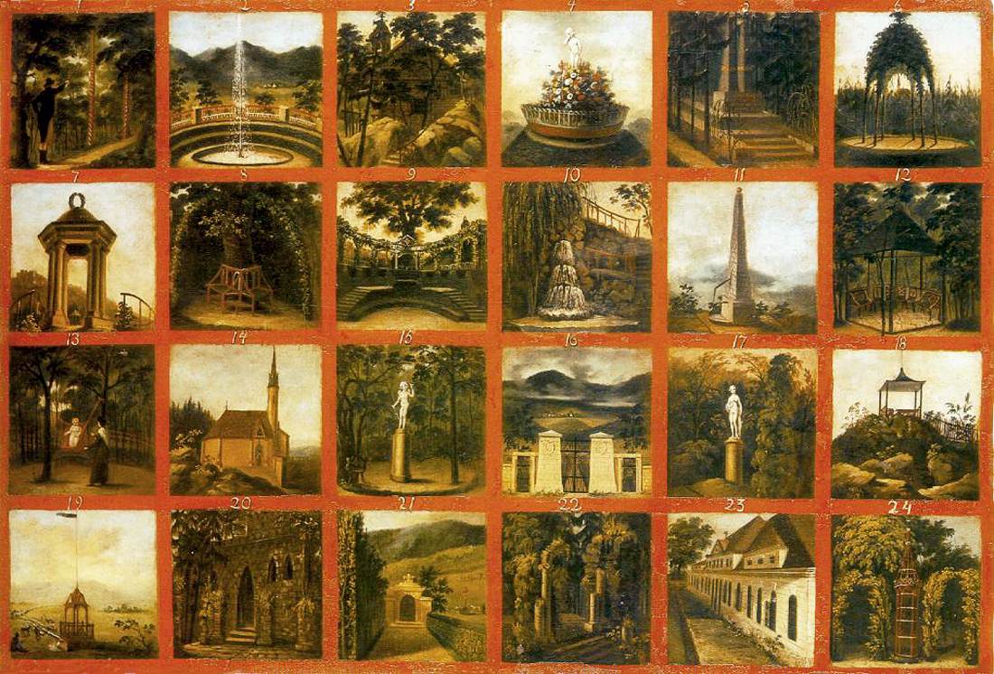 English Garden in the Csáky Castle at Hotkóc