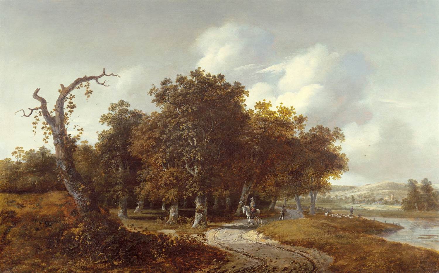 Wooded Landscape with Horseman