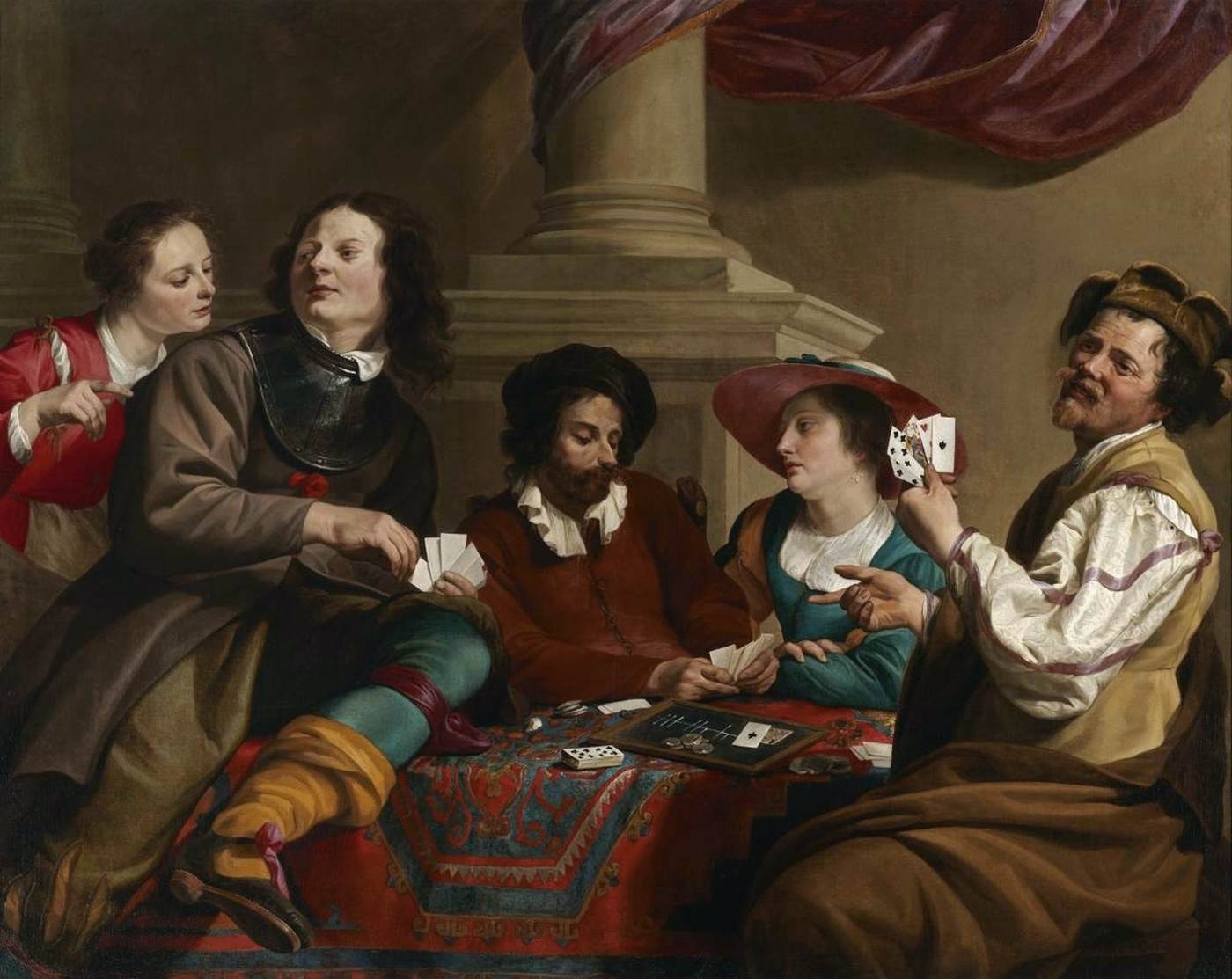 Card Players in an Interior