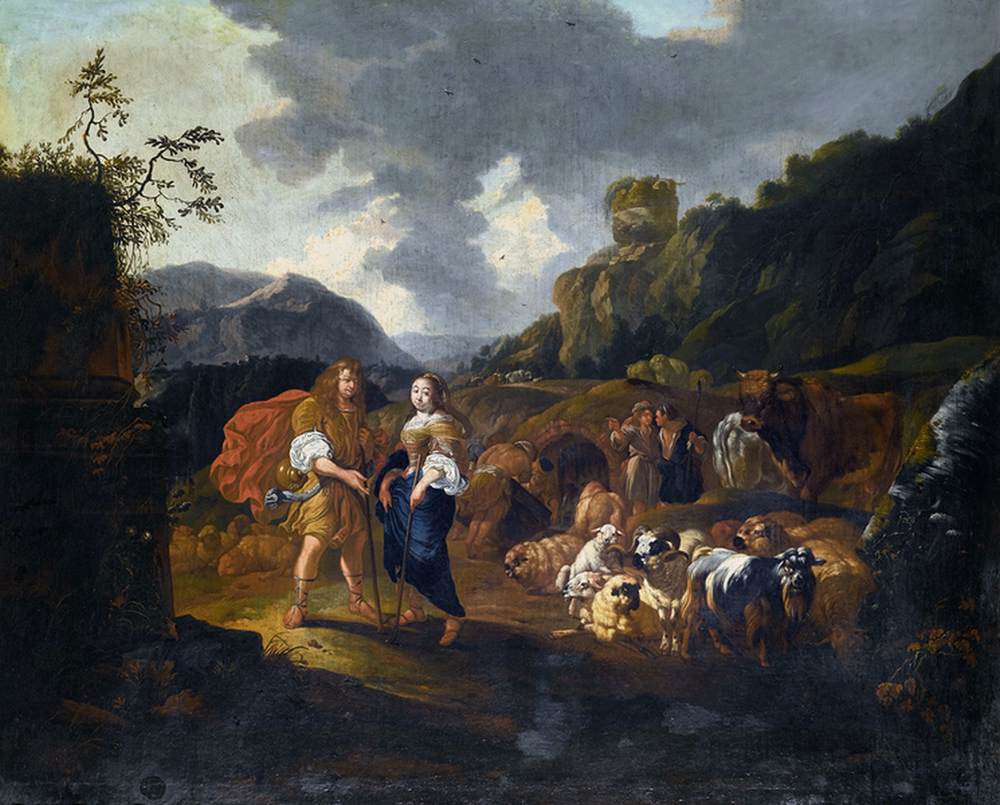 Self-Portrait with Wife in an Arcadian Landscape