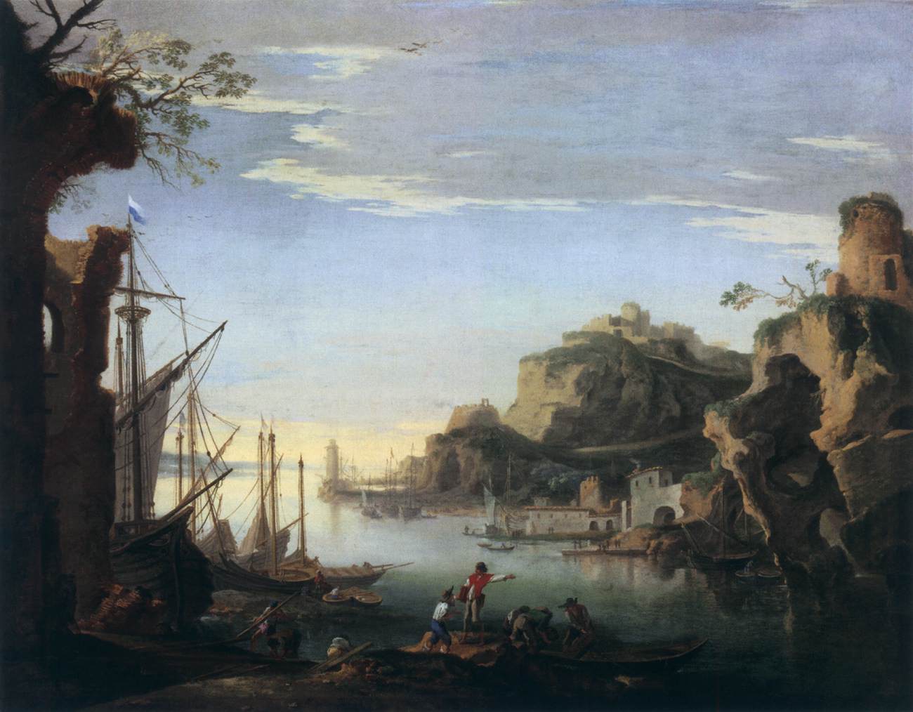 Harbour with Ruins