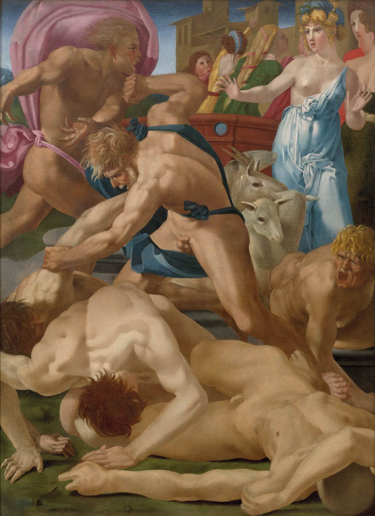 Moses Defending the Daughters of Jethro