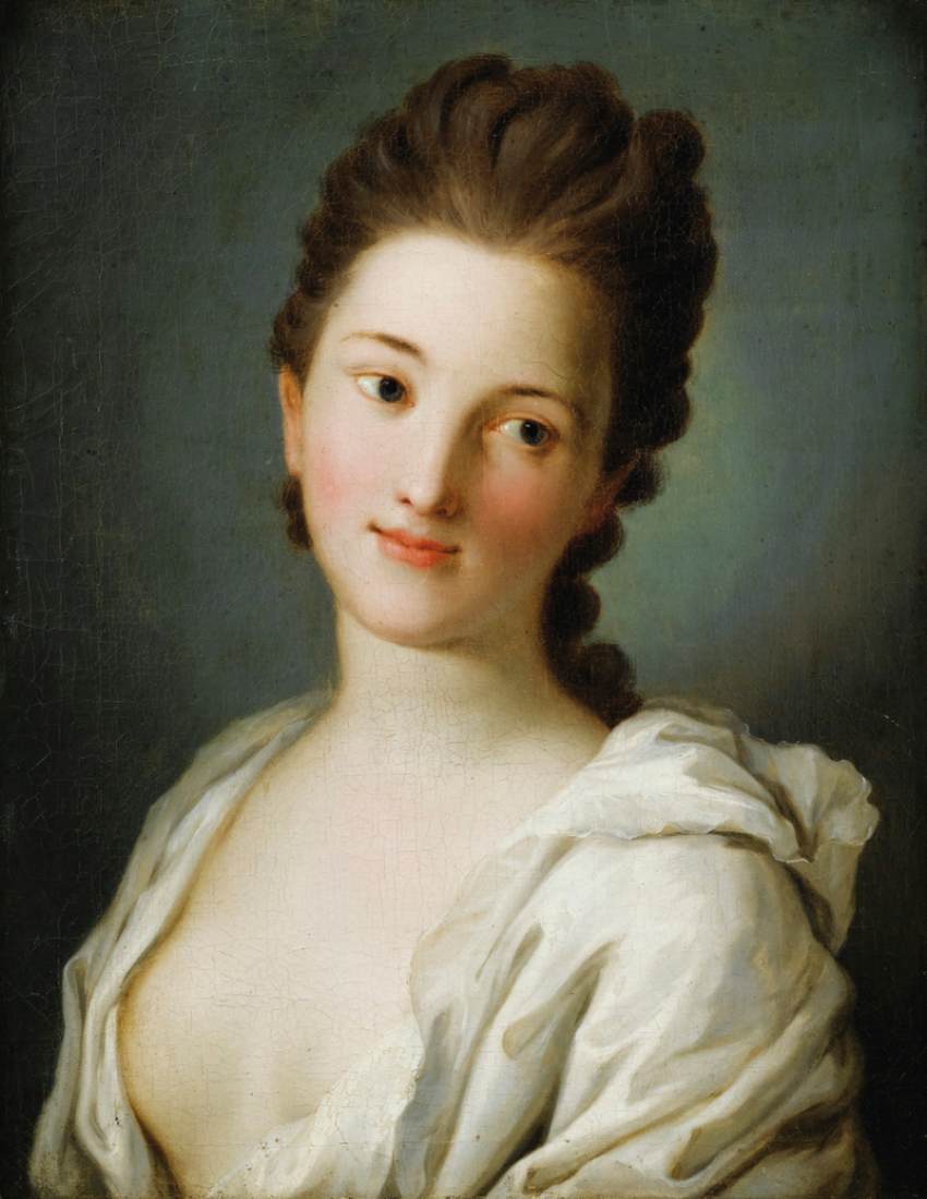 Portrait of a Woman in White Dress