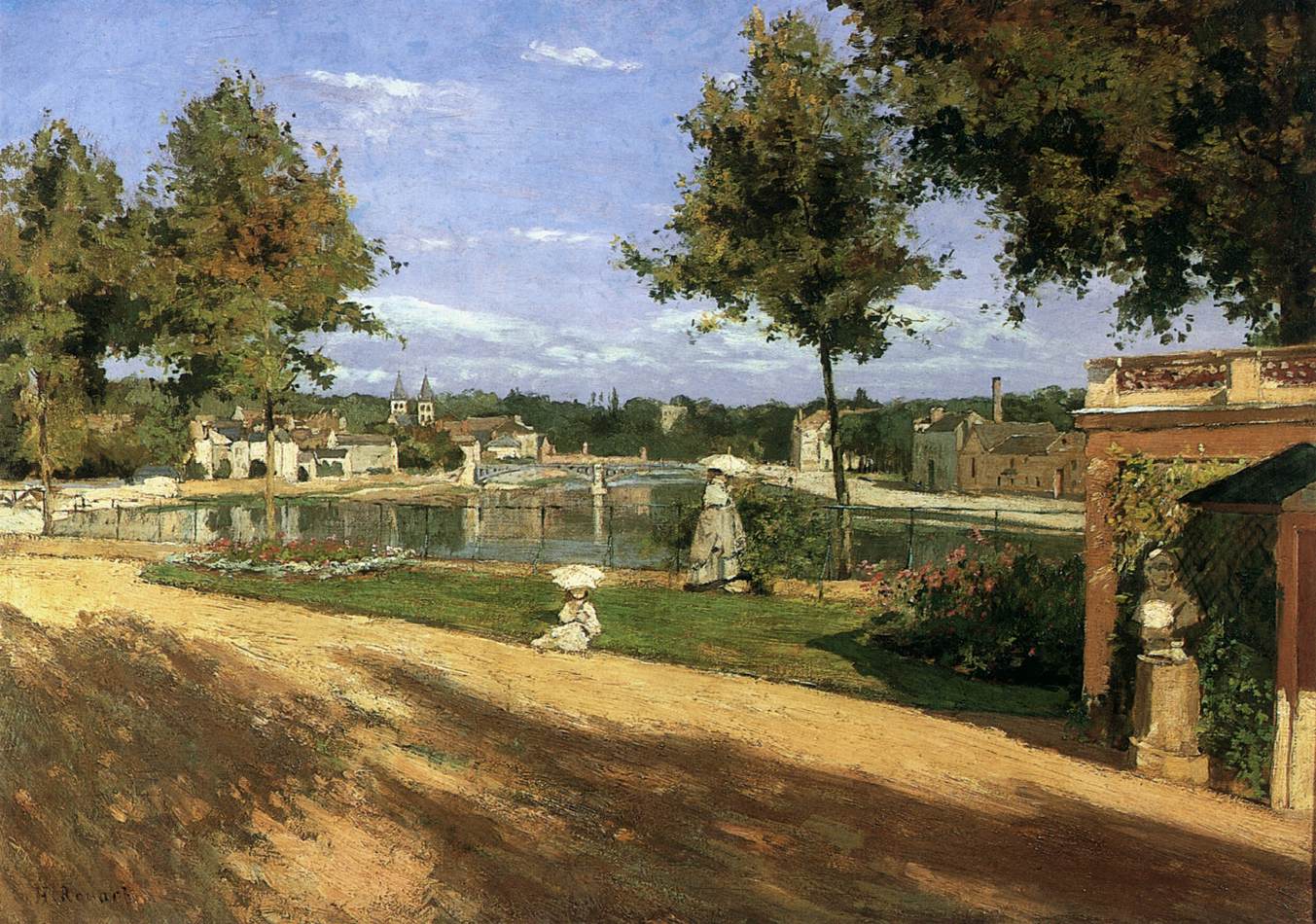 Terrace on the Banks of the Seine at Melun