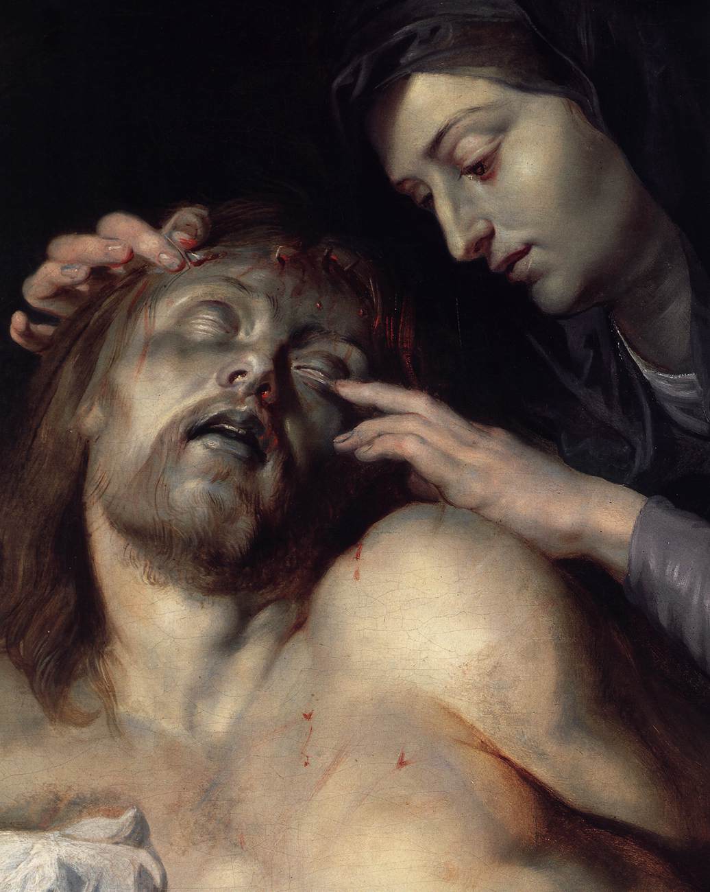 Lamentation over the Dead Christ (detail)