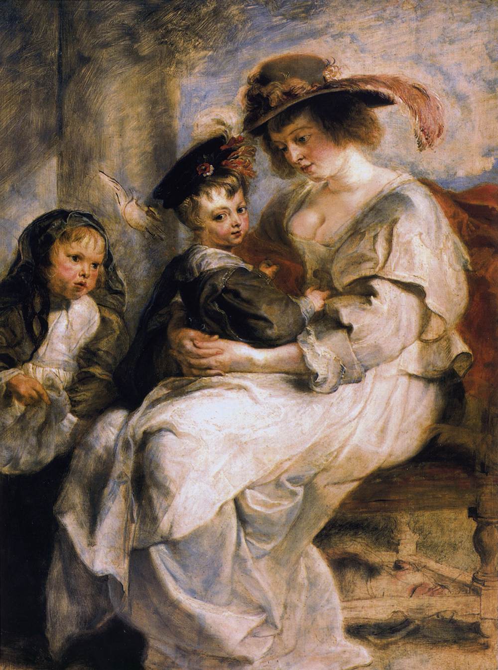 Helene Fourment with her Children, Clara, Johanna and Frans