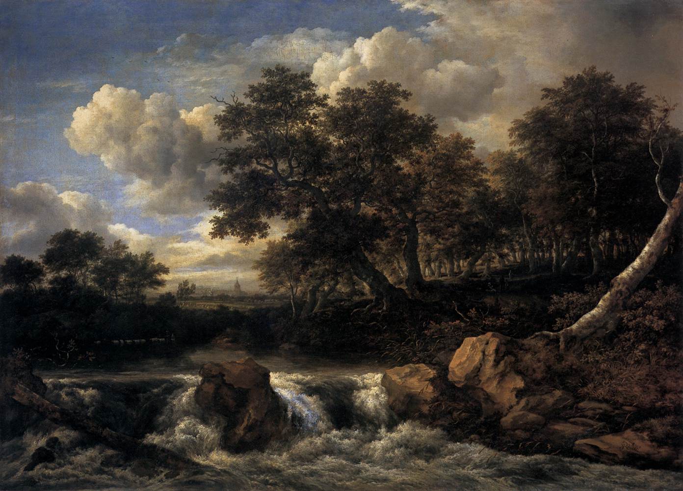 Landscape with Waterfall