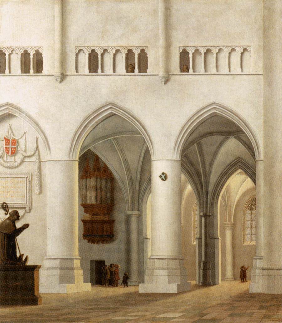 Interior of the Sint-Bavokerk at Haarlem