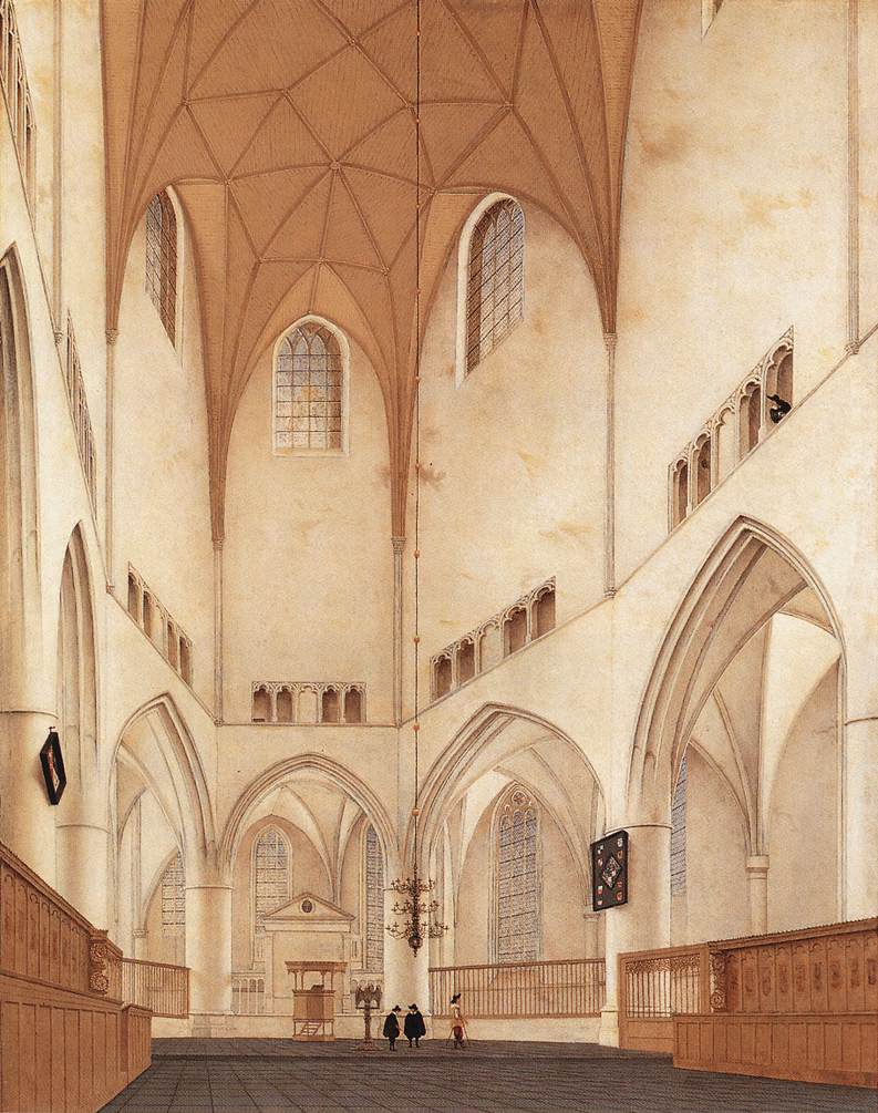 Interior of the Choir of Sint-Bavokerk at Haarlem