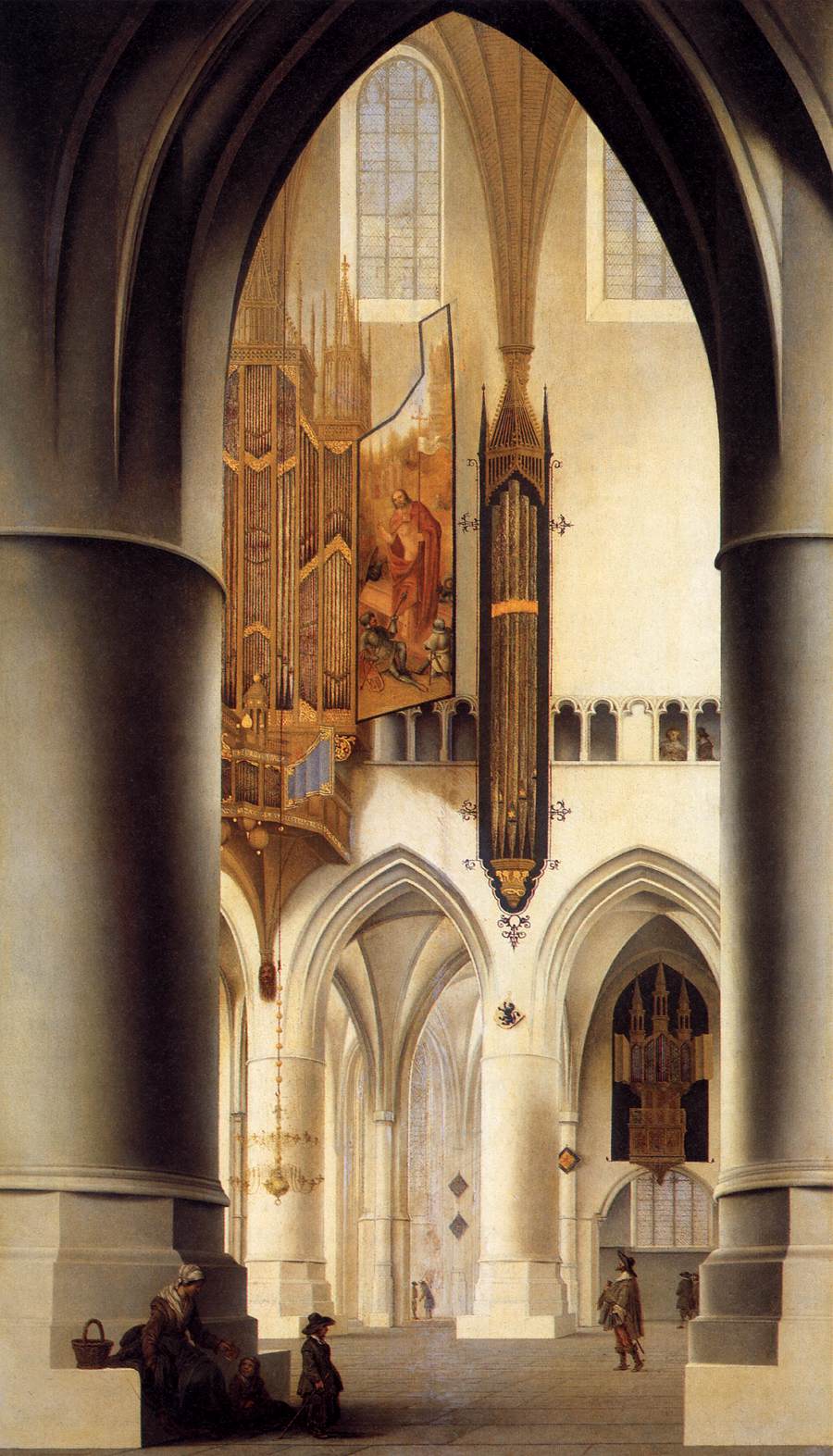 Interior of the Sint-Bavokerk in Haarlem